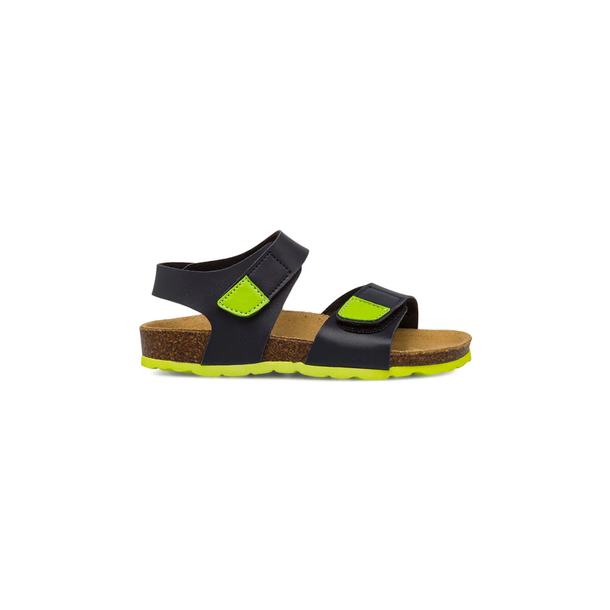 Sandali blu navy e lime da bambino Weep & Smile