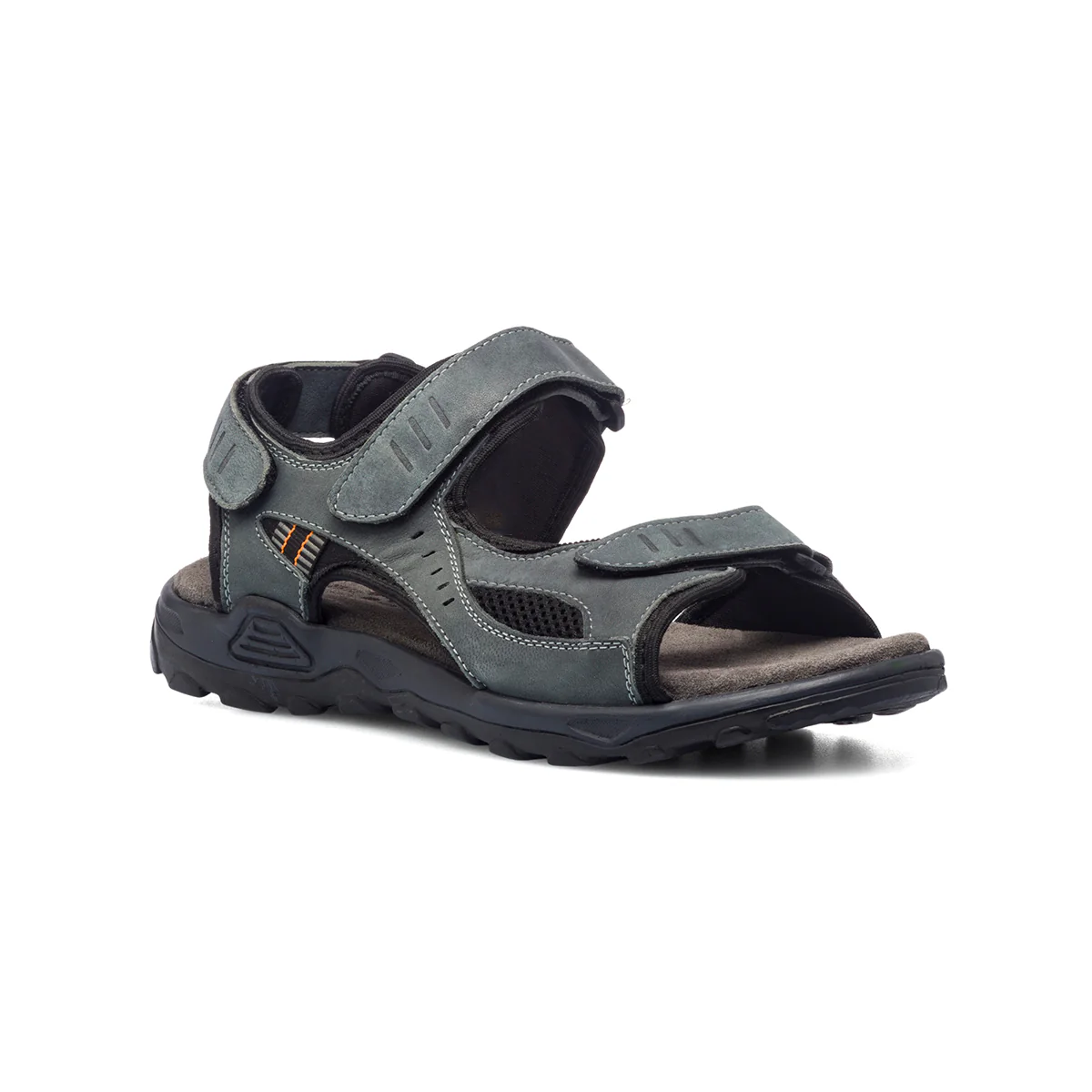 Sandali blu navy in pelle da uomo Riflessi Urbani - Image 2