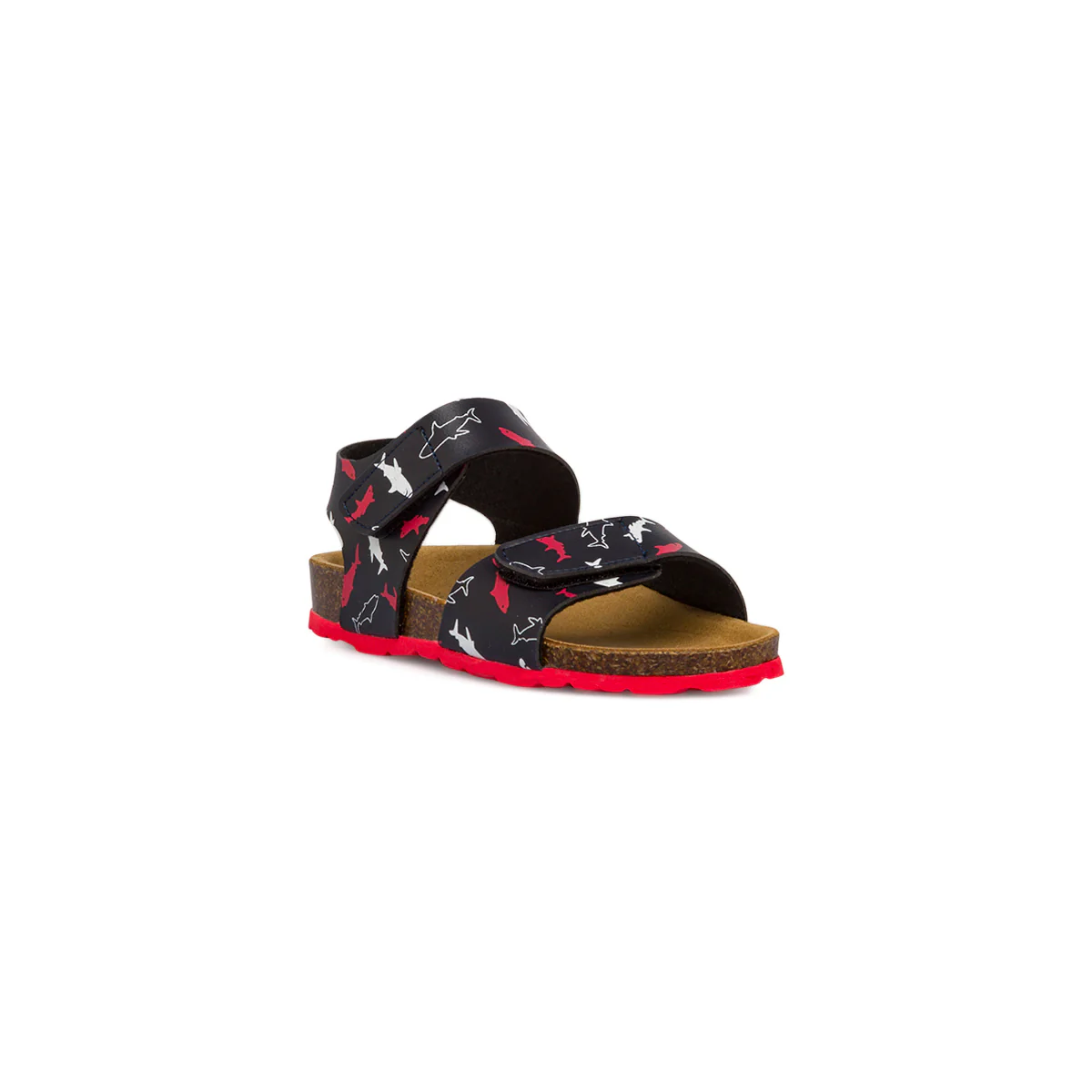 Sandali blu navy rossi e bianchi da  bambino Weep & Smile - Image 2