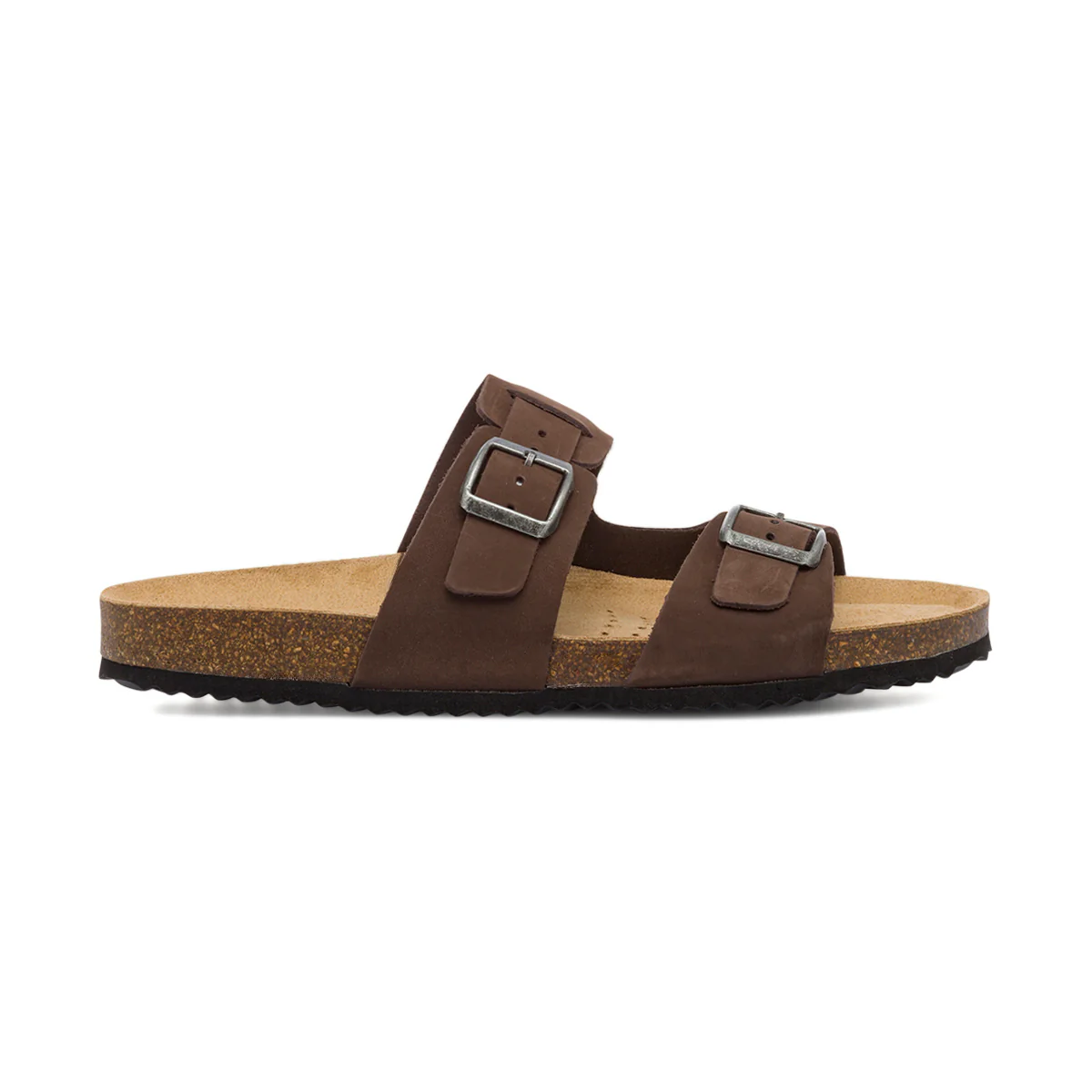 Sandali casual da uomo marroni con fibbie in metallo Geox Ghita