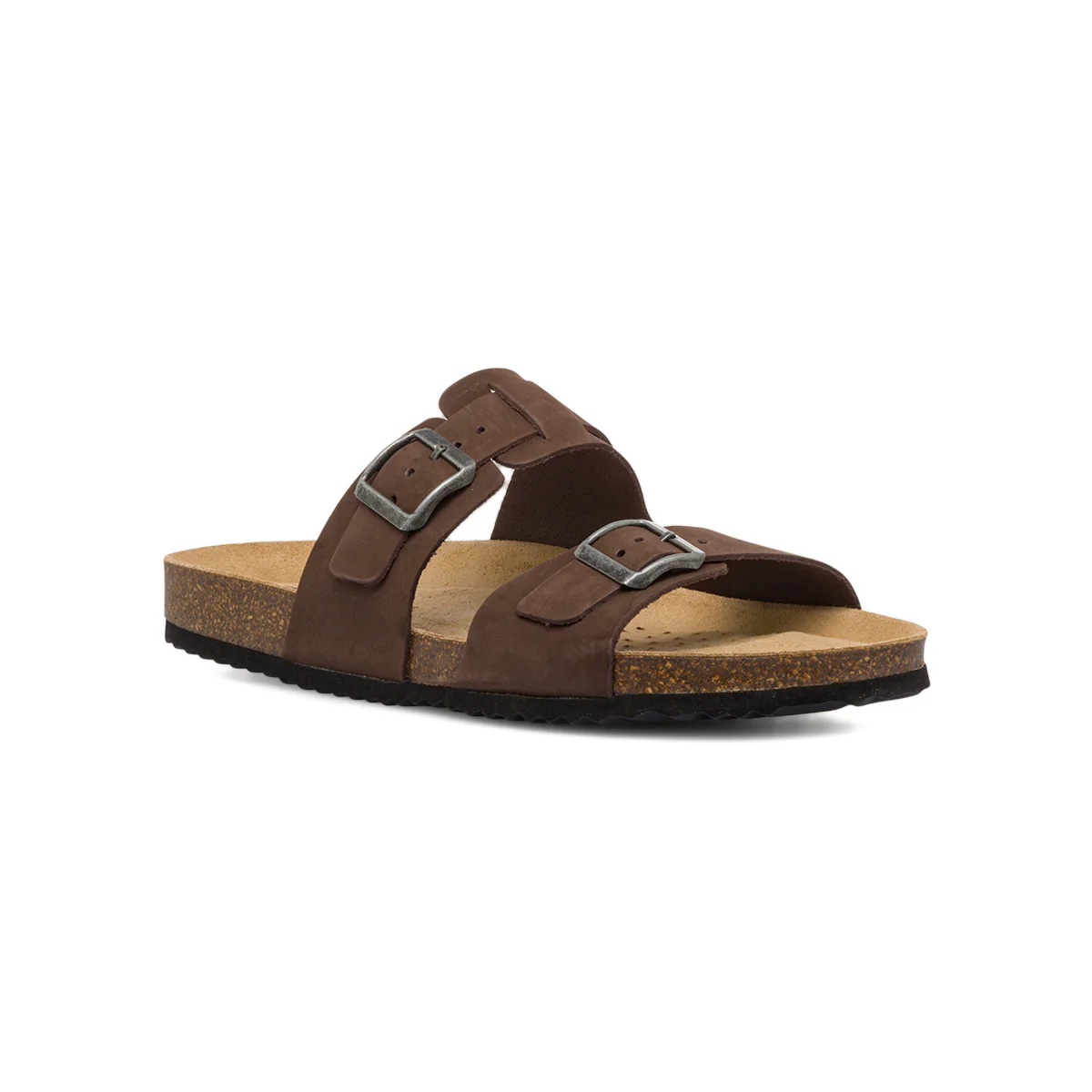 Sandali casual da uomo marroni con fibbie in metallo Geox Ghita - Image 2
