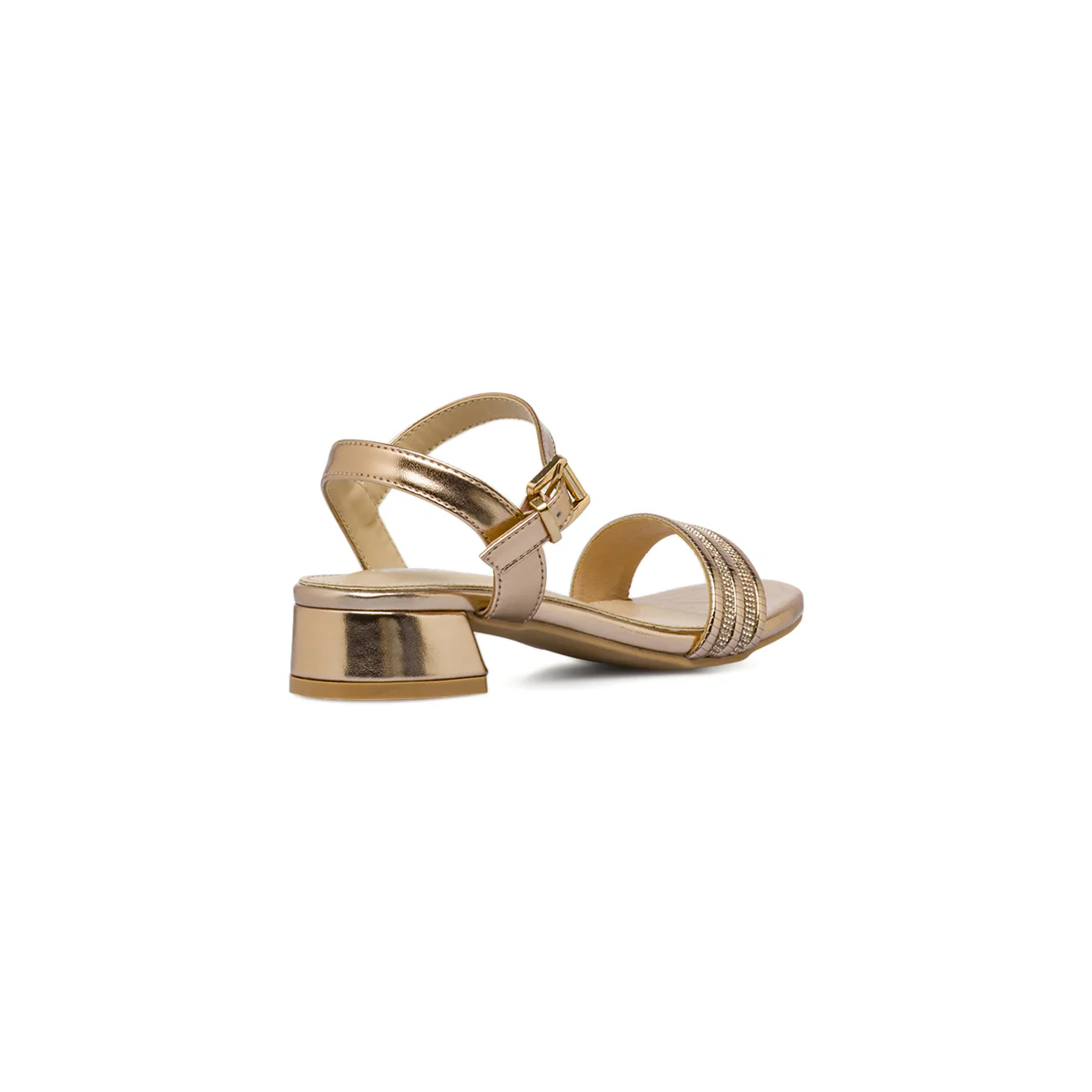 Sandali Champagne da Bambina con strass decorativi Dieci Baci - Image 3