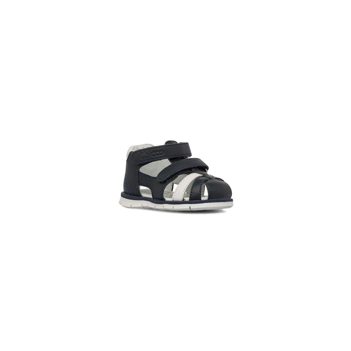 Sandali chiusi blu e bianchi da Bambino Primi Passi con soletta in pelle Chicco - Image 2