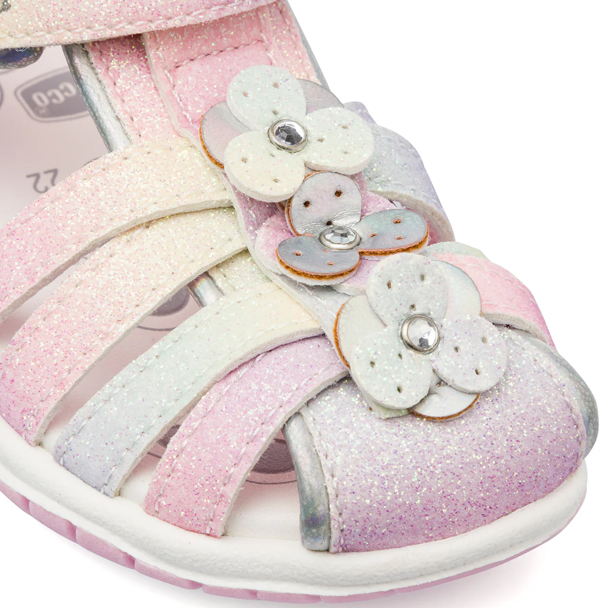 Sandali chiusi glitter arcobaleno da Bambina Primi Passi Chicco - Image 4