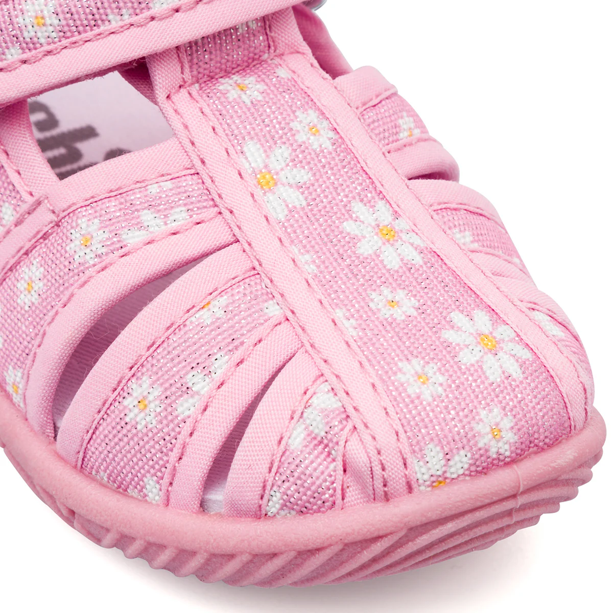 Sandali chiusi Rosa con margherite e strappo da Bambina Primi Passi Chicco - Image 4