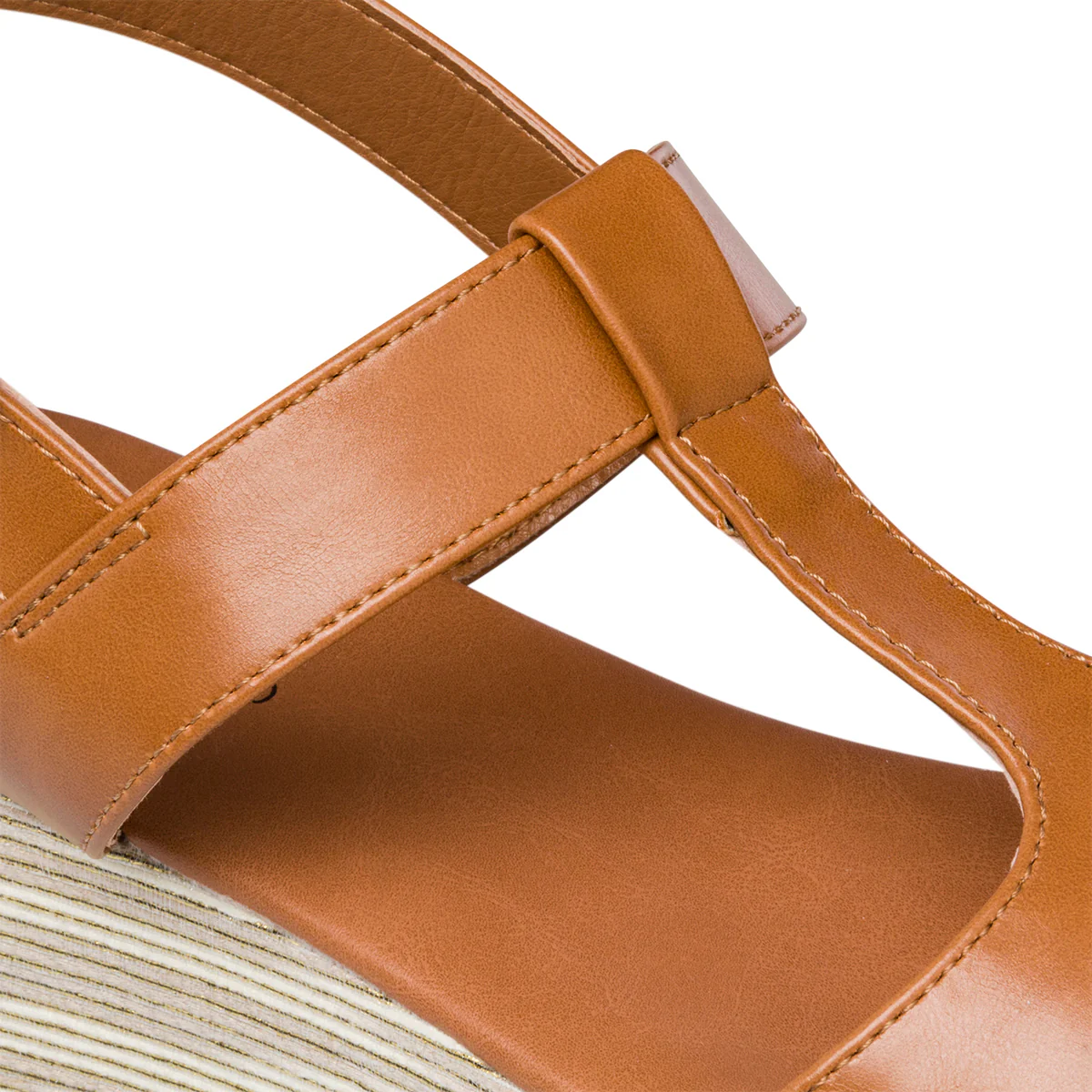 Sandali color cuoio da donna con zeppa 5 cm Lora Ferres - Image 6