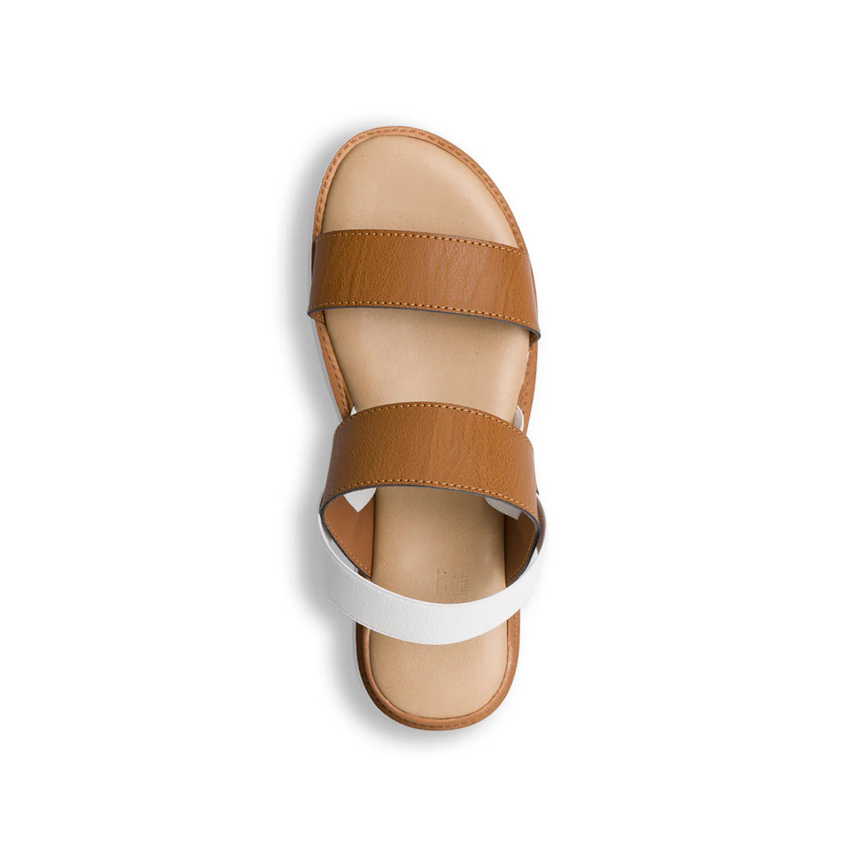 Sandali comfort color cuoio da donna con zeppa 3 cm P Soft - Image 6