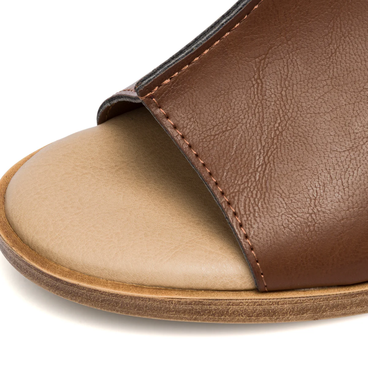 Sandali comfort marroni da donna con tacco 5,5 cm P Soft - Image 12