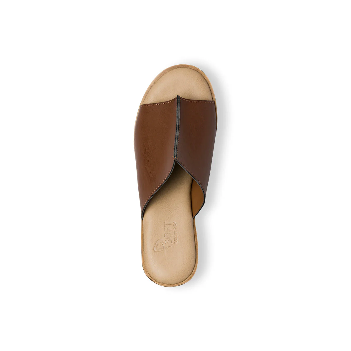 Sandali comfort marroni da donna con tacco 5,5 cm P Soft - Image 6