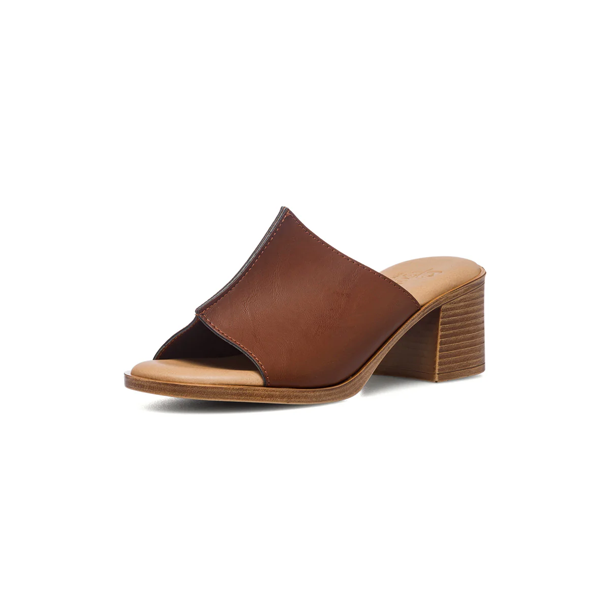 Sandali comfort marroni da donna con tacco 5,5 cm P Soft - Image 8
