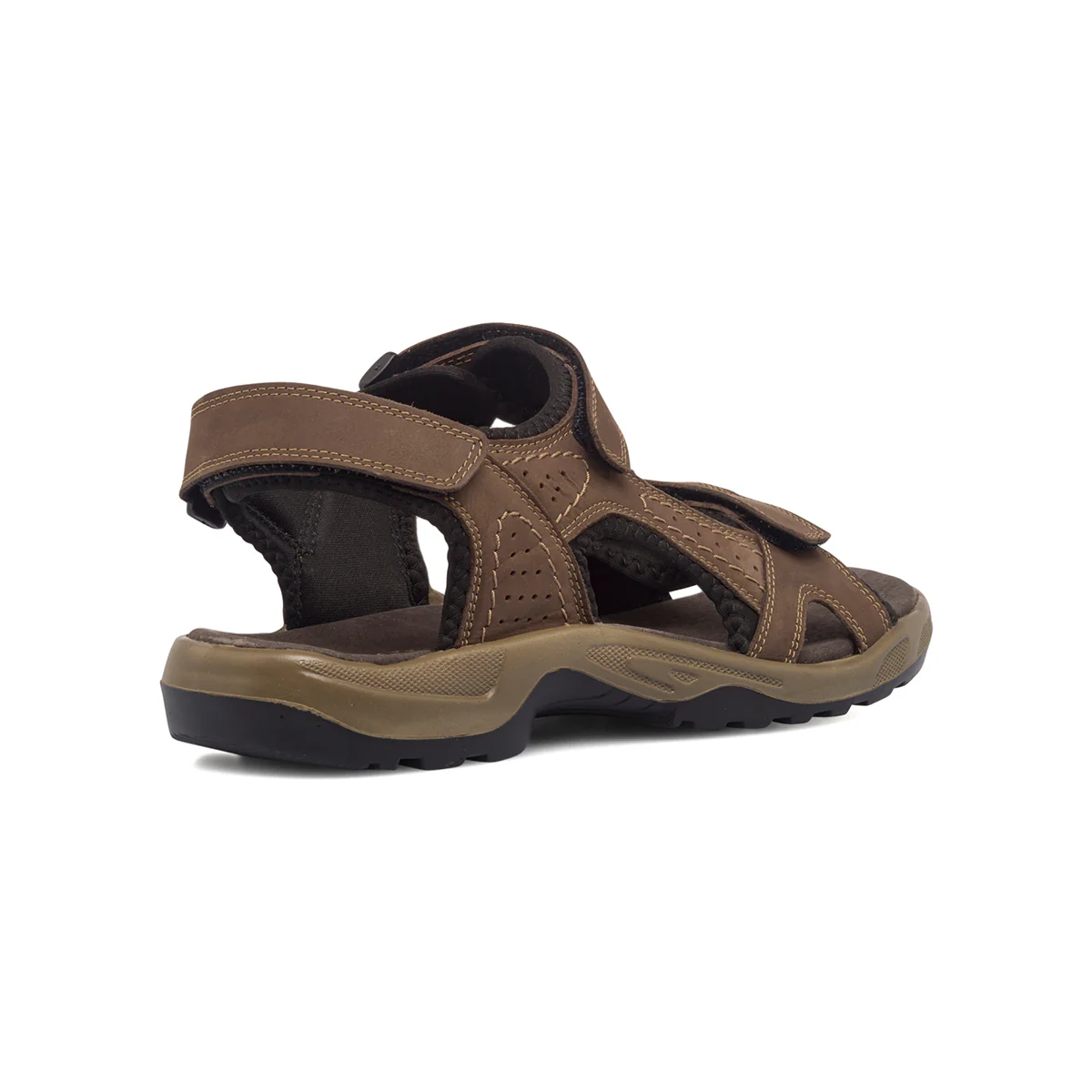 Sandali comfort marroni in pelle da uomo P Soft - Image 3