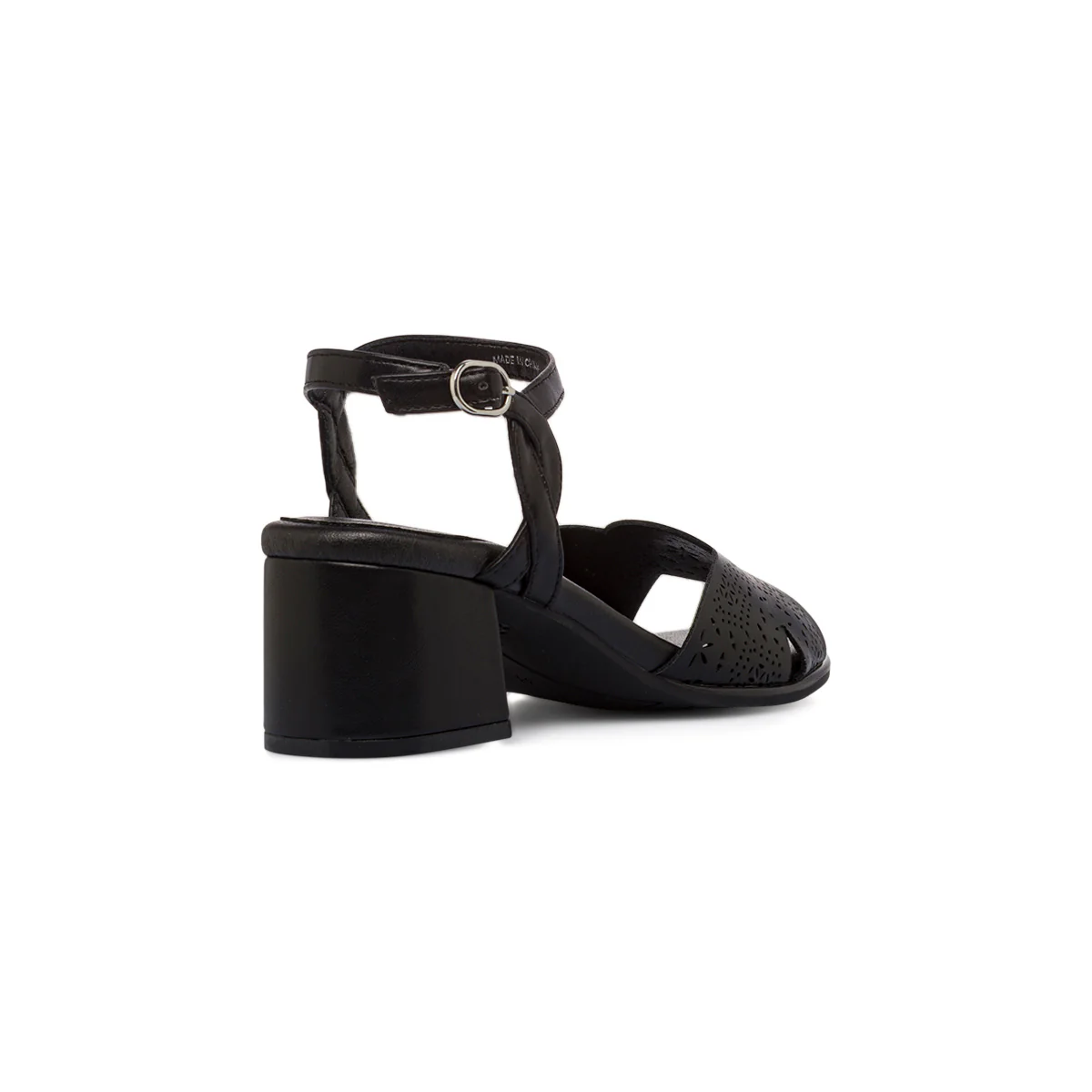 Sandali comfort neri da Donna con tacco a blocco 6,5 cm P Soft - Image 3