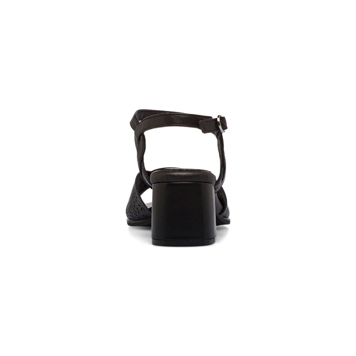 Sandali comfort neri da Donna con tacco a blocco 6,5 cm P Soft - Image 4