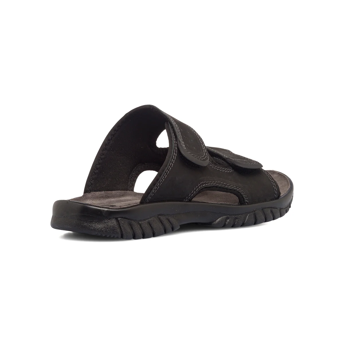 Sandali comfort neri in pelle da uomo P Soft - Image 3