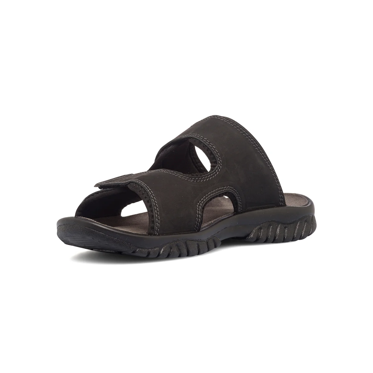 Sandali comfort neri in pelle da uomo P Soft - Image 4