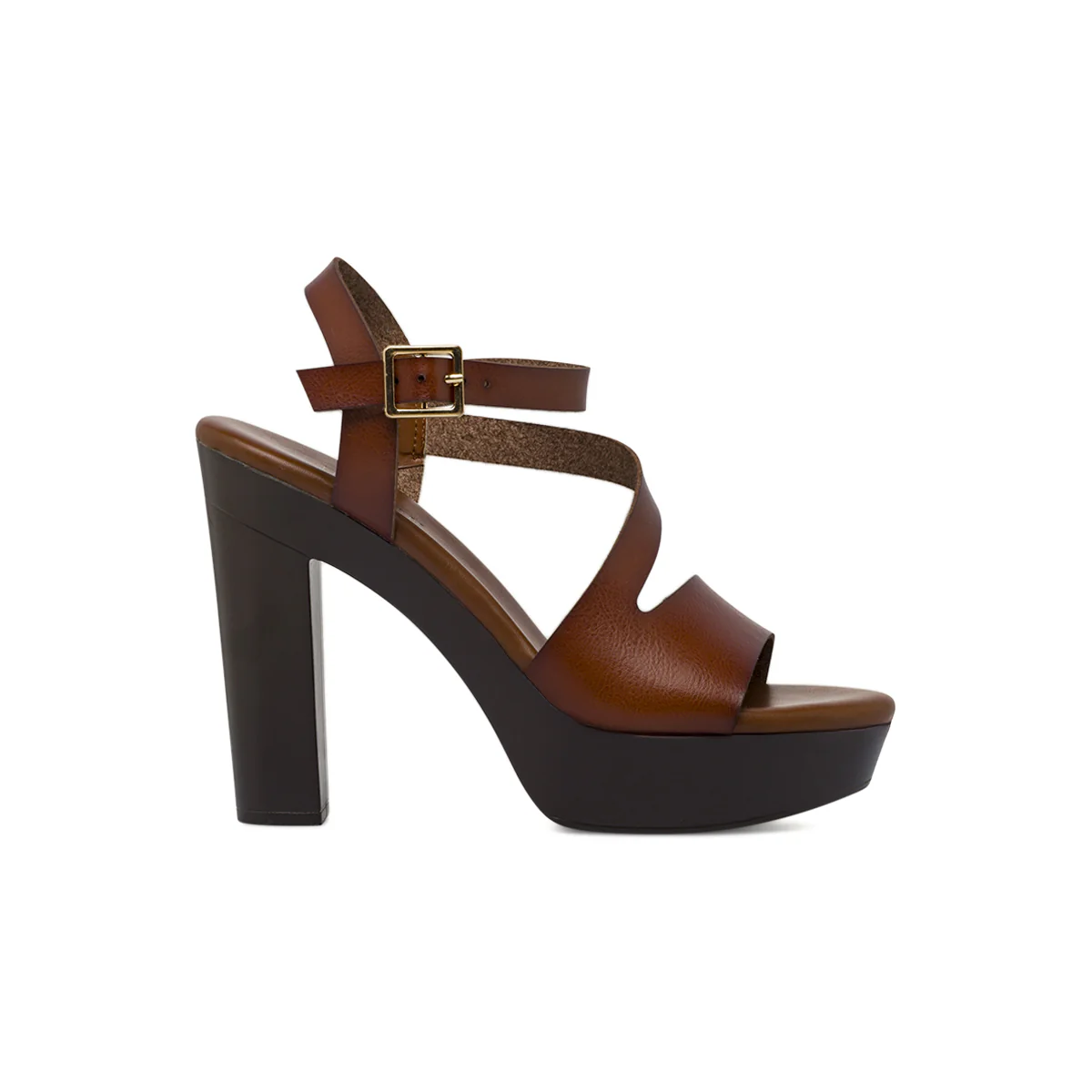 Sandali con tacco 12,5 cm da Donna marroni con plateau Lora Ferres