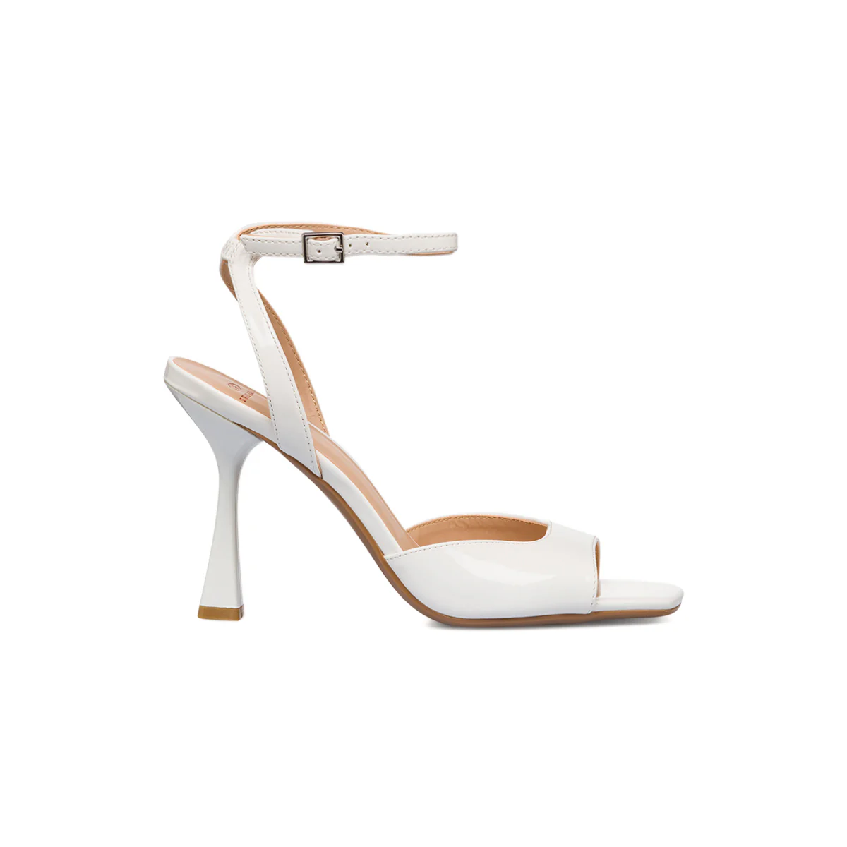 Sandali con tacco da donna bianchi effetto lucido Swish Jeans - Image 4