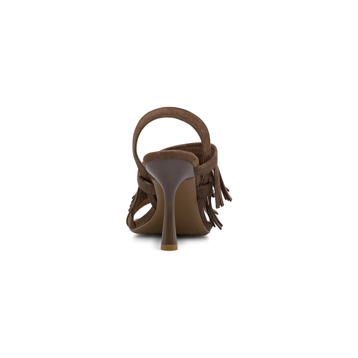 Sandali con tacco marroni Donna con frange effetto suede Swish Jeans - Image 4