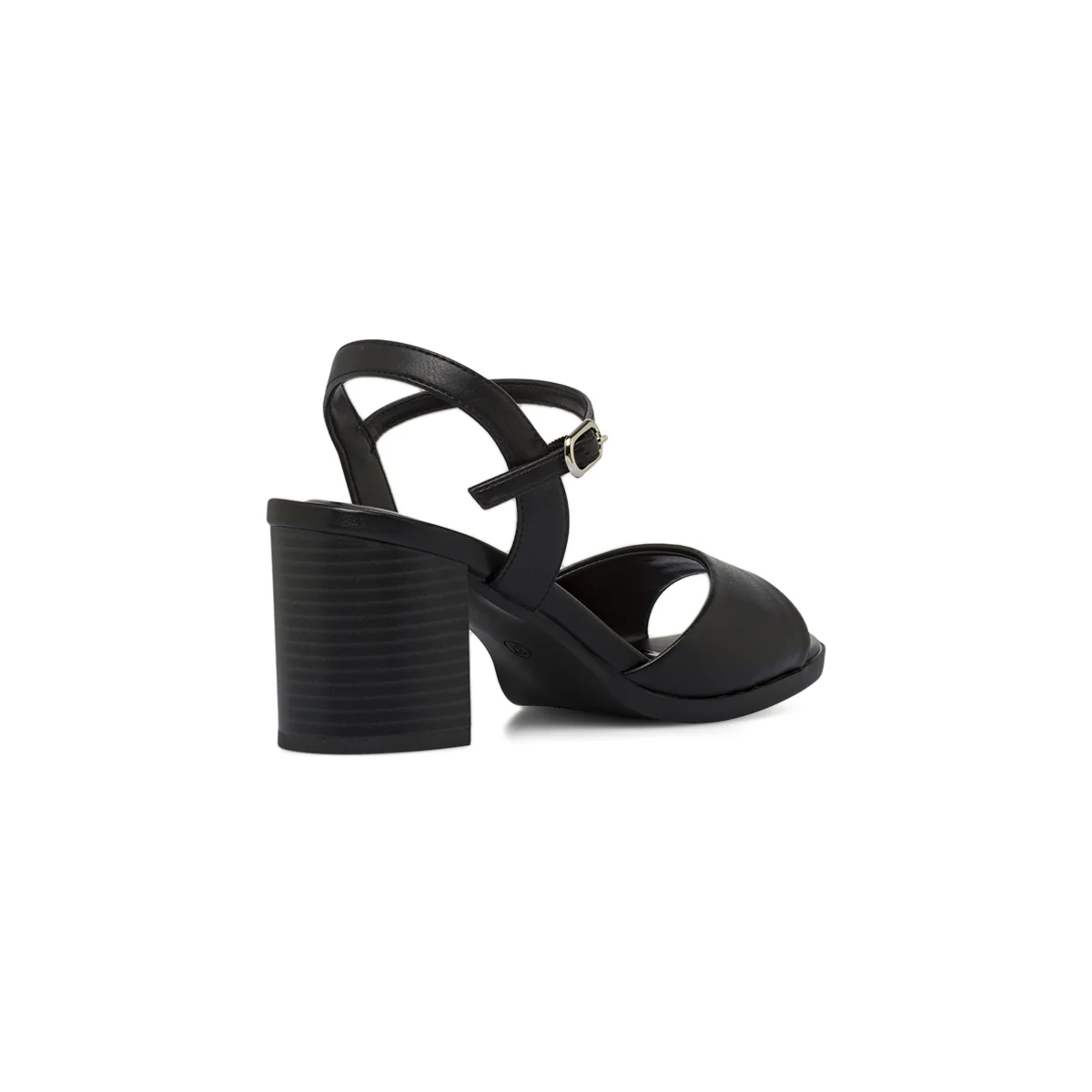 Sandali con tacco neri da Donna con tacco a colonna 7,5 cm Lora Ferres - Image 4