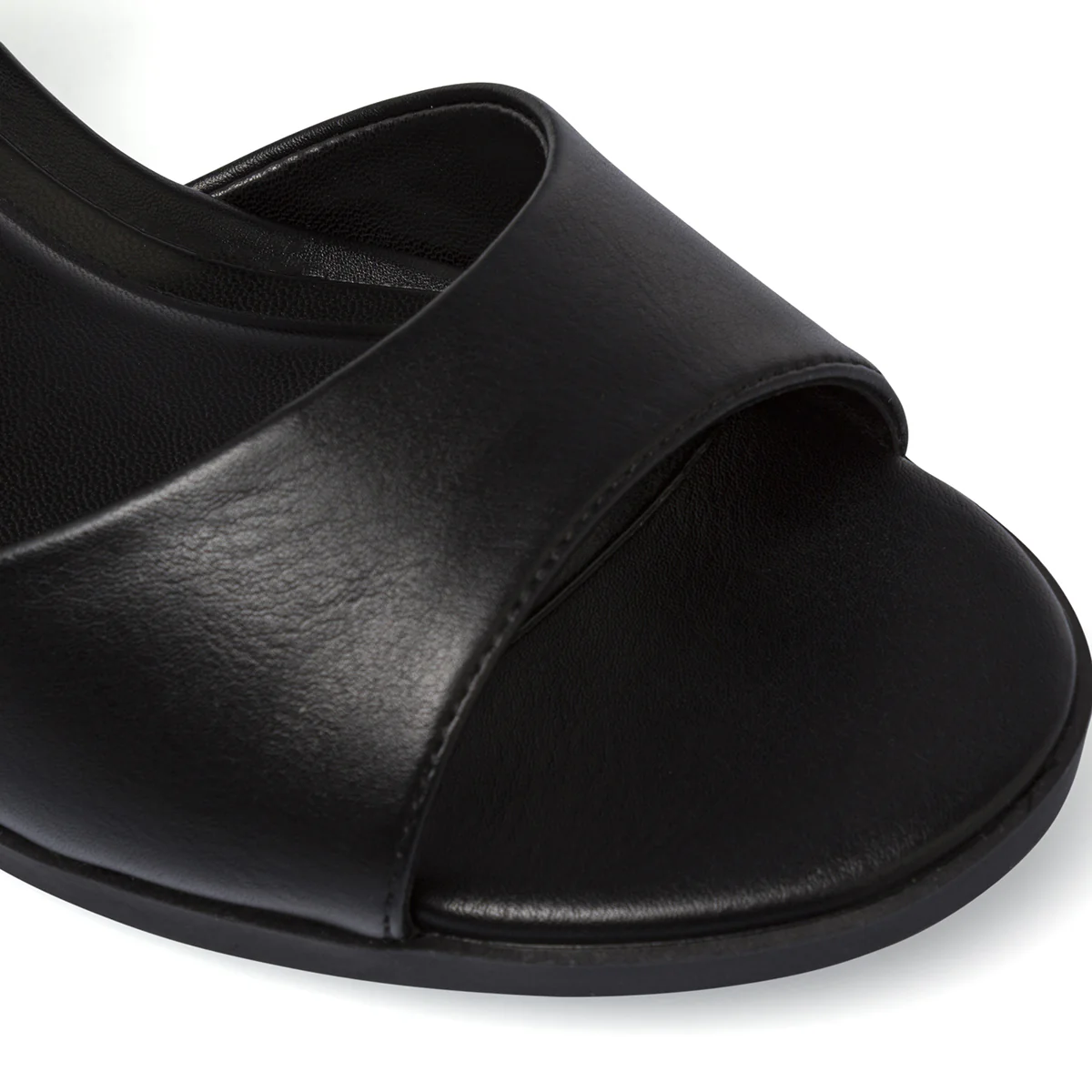 Sandali con tacco neri da Donna con tacco a colonna 7,5 cm Lora Ferres - Image 6