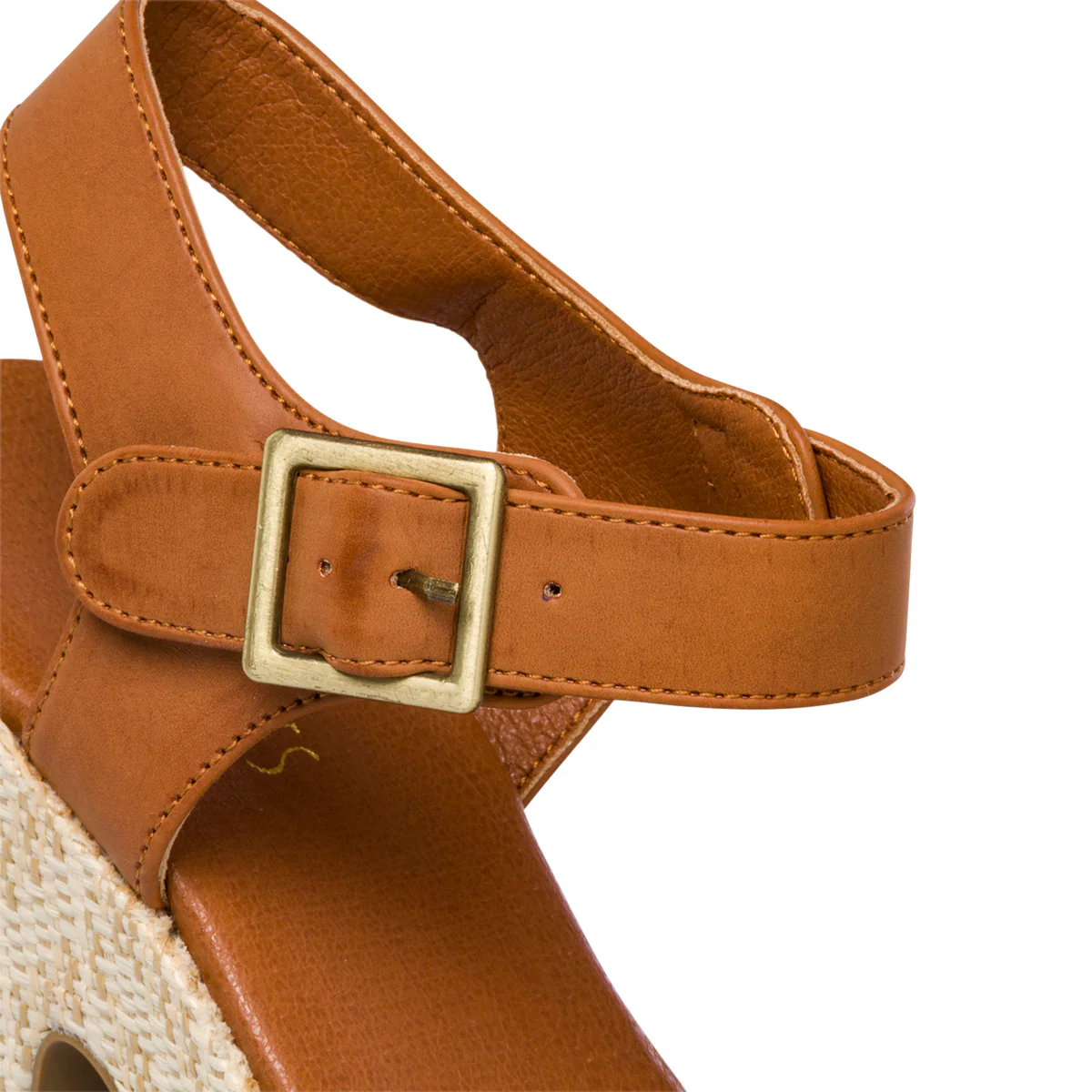 Sandali cuoio e gialli da donna con fascia effetto intrecciato e tacco 10 cm Lora Ferres - Image 16