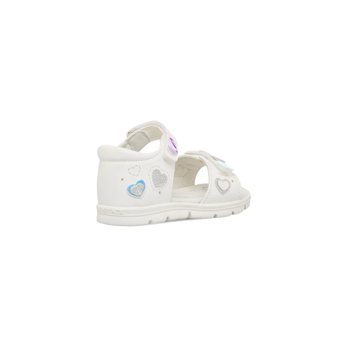 Sandali da bambina bianchi con cuori Lumberjack Whippy - Image 3