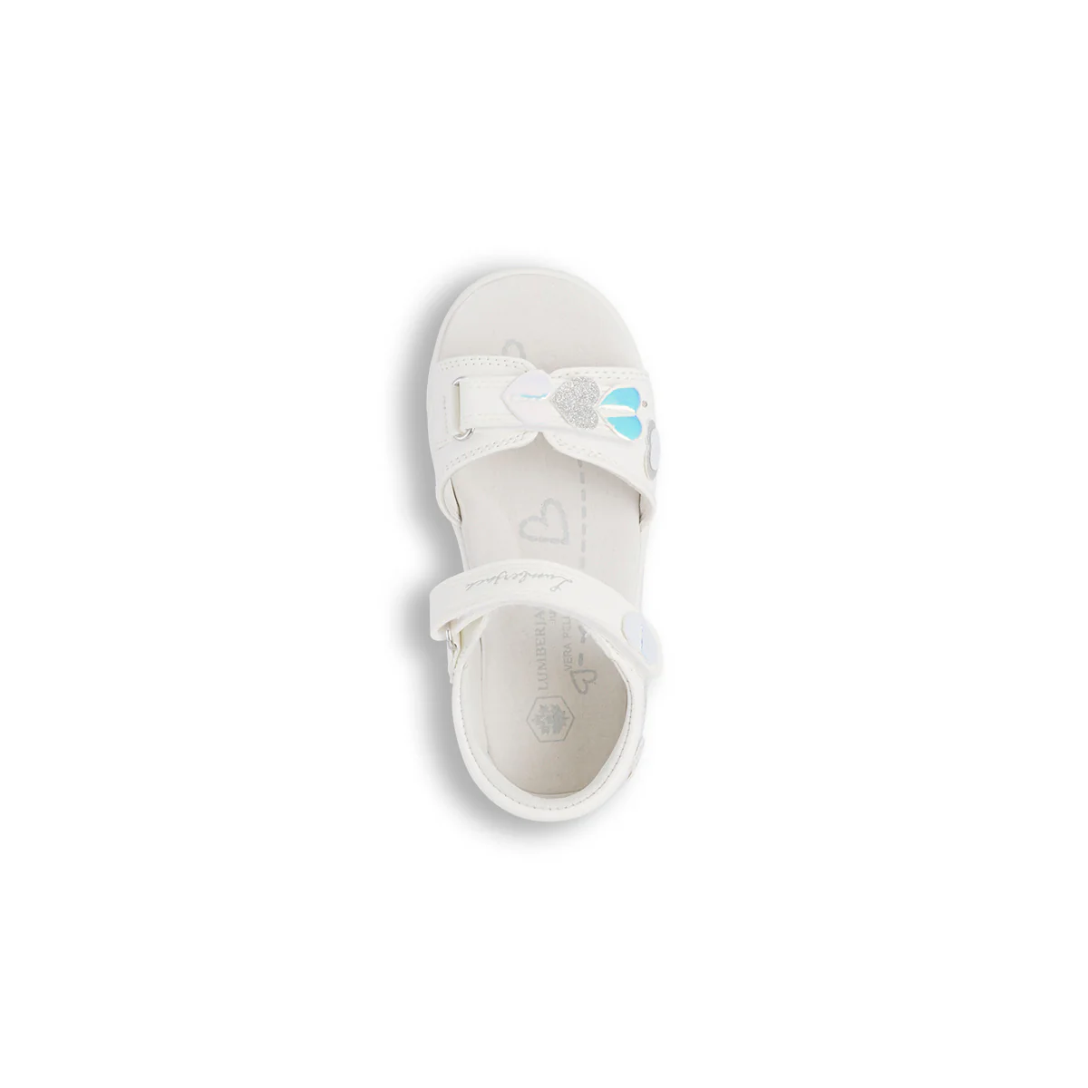 Sandali da bambina bianchi con cuori Lumberjack Whippy - Image 5