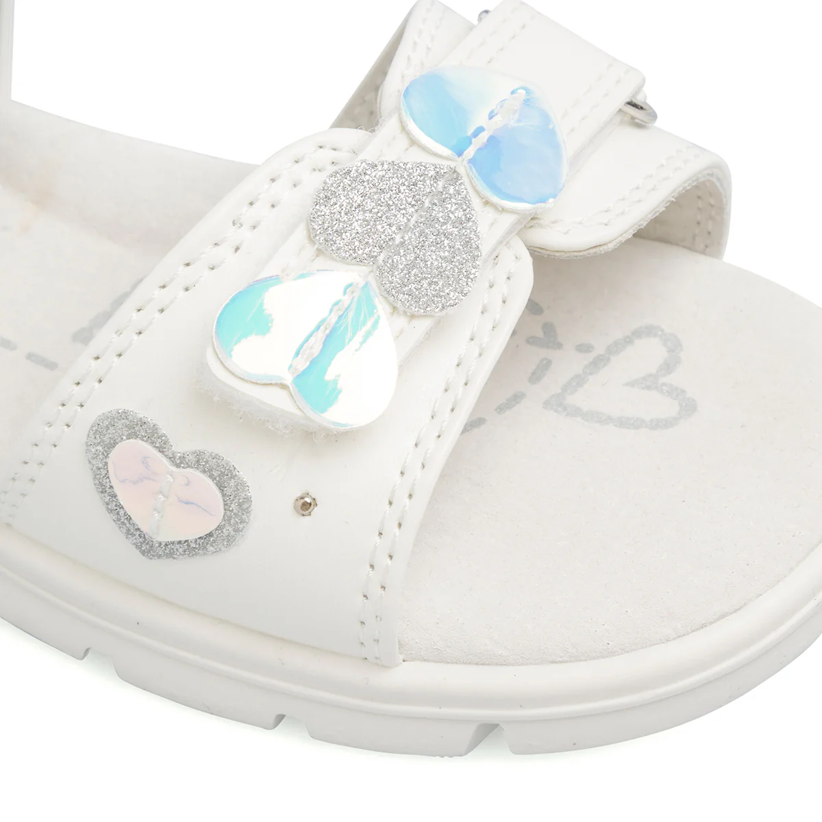 Sandali da bambina bianchi con cuori Lumberjack Whippy - Image 6