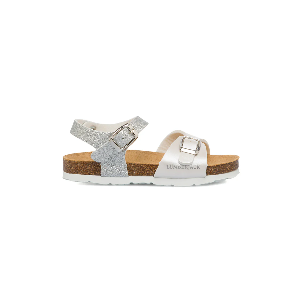 Sandali da bambina bianchi con dettaglio goiello glitter Lumberjack Bling