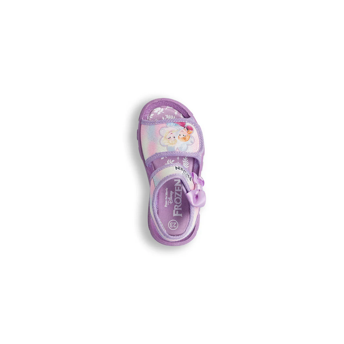 Sandali da bambina lilla con glitter e stampa Frozen - Image 5