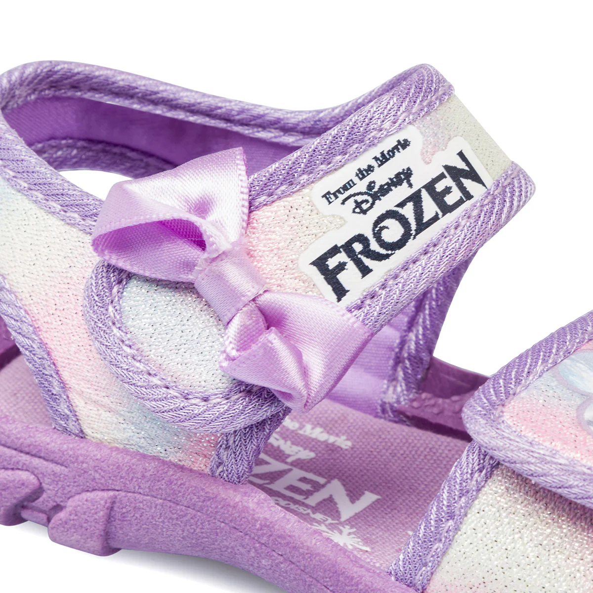 Sandali da bambina lilla con glitter e stampa Frozen - Image 7