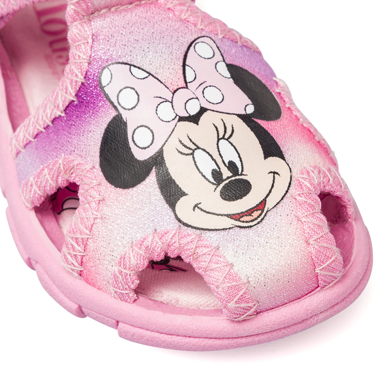 Sandali da bambina rosa con glitter e stampa Minnie - Image 6