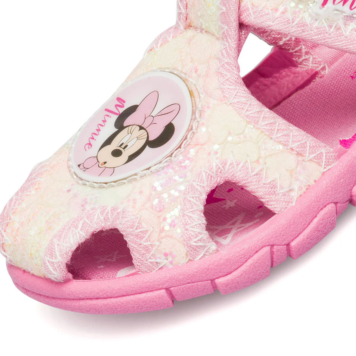 Sandali da bambina rosa con patch Minnie - Image 5