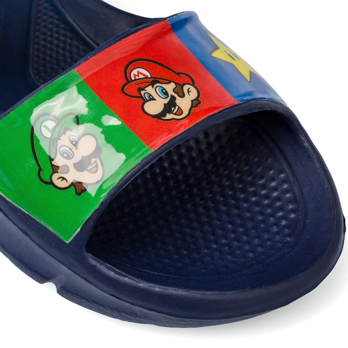 Sandali da bambino blu con stampe colorate frontali Super Mario - Image 6