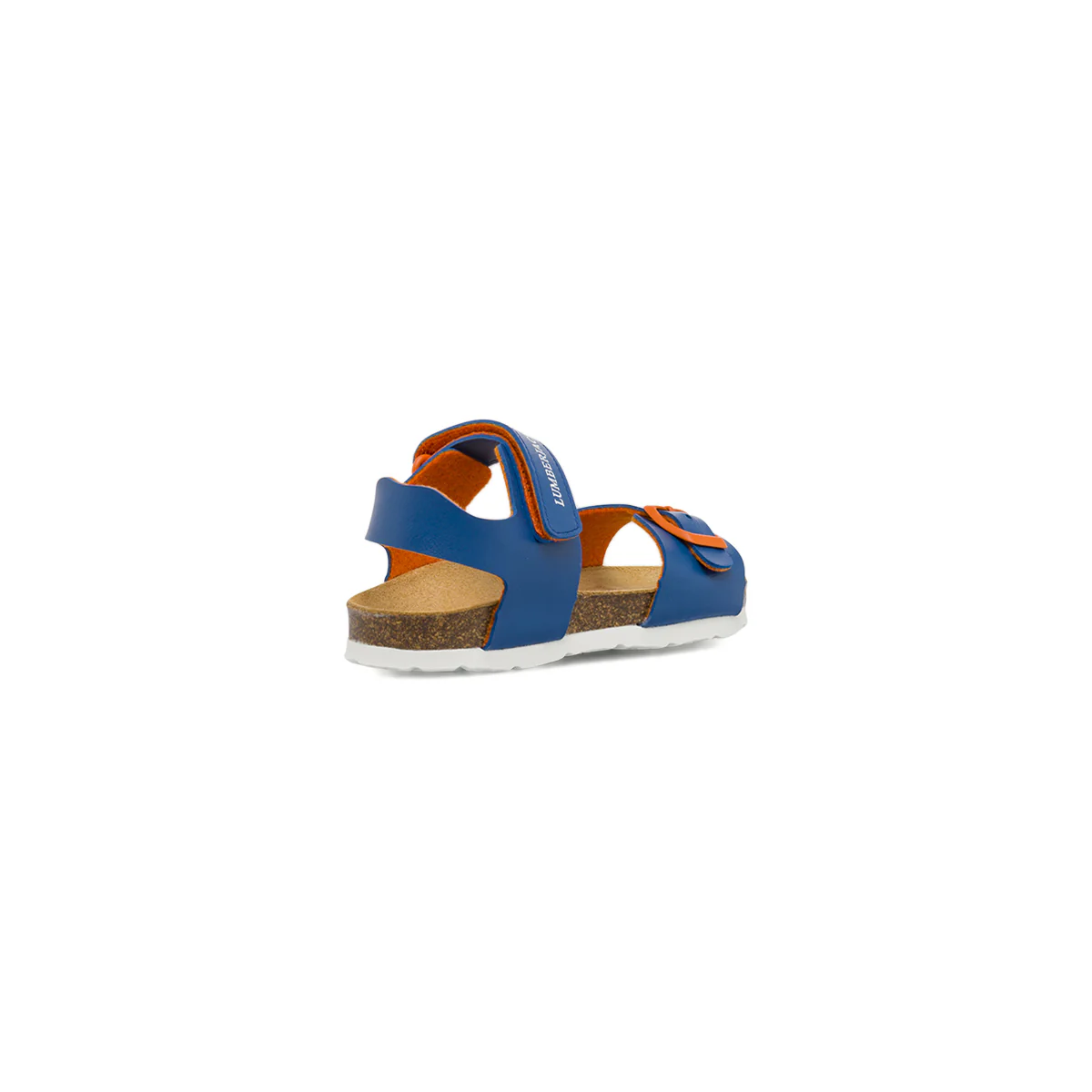 Sandali da Bambino blu e arancione con soletta in pelle Lumberjack - Image 3