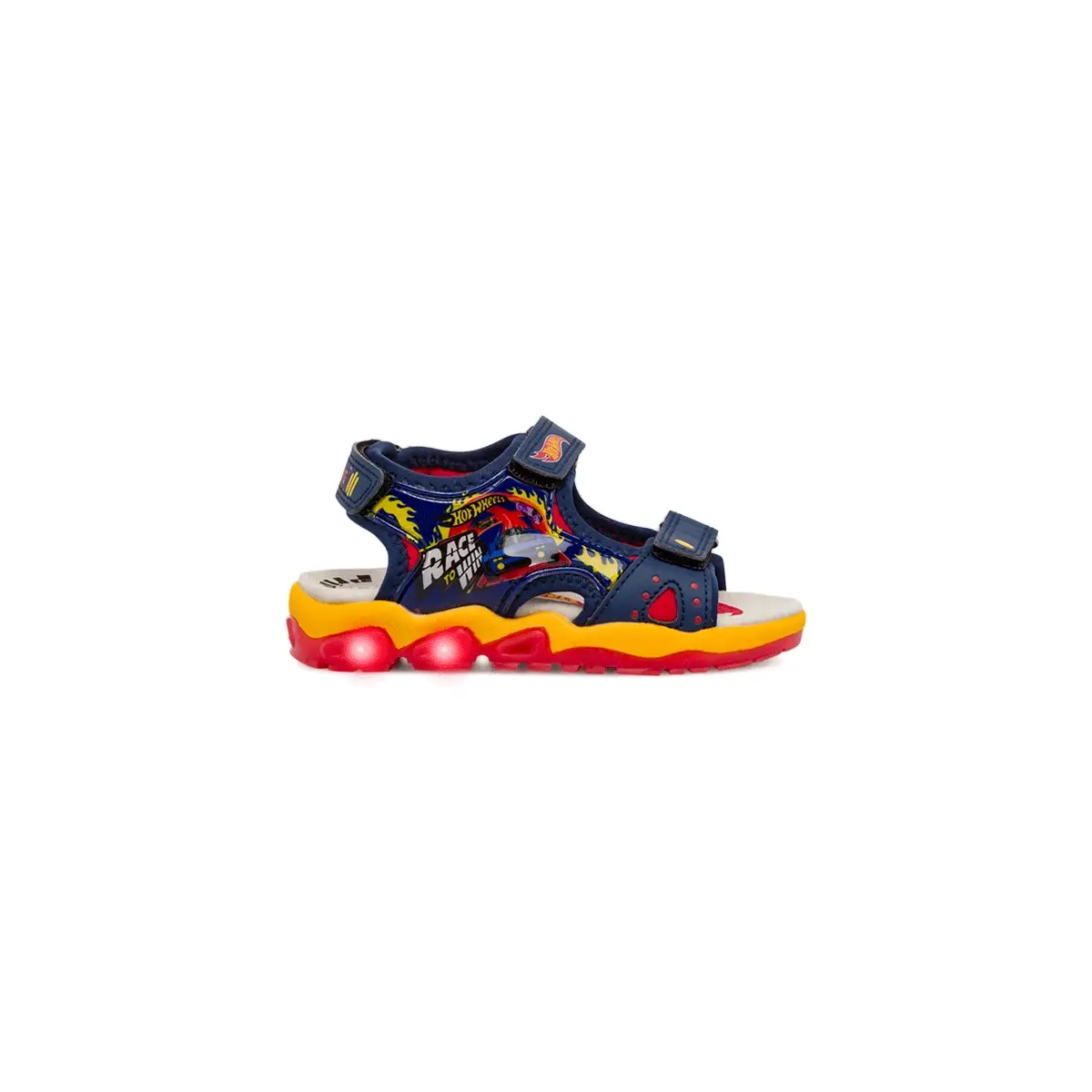 Sandali da Bambino blu e arancioni con luci Hot Wheels Primigi