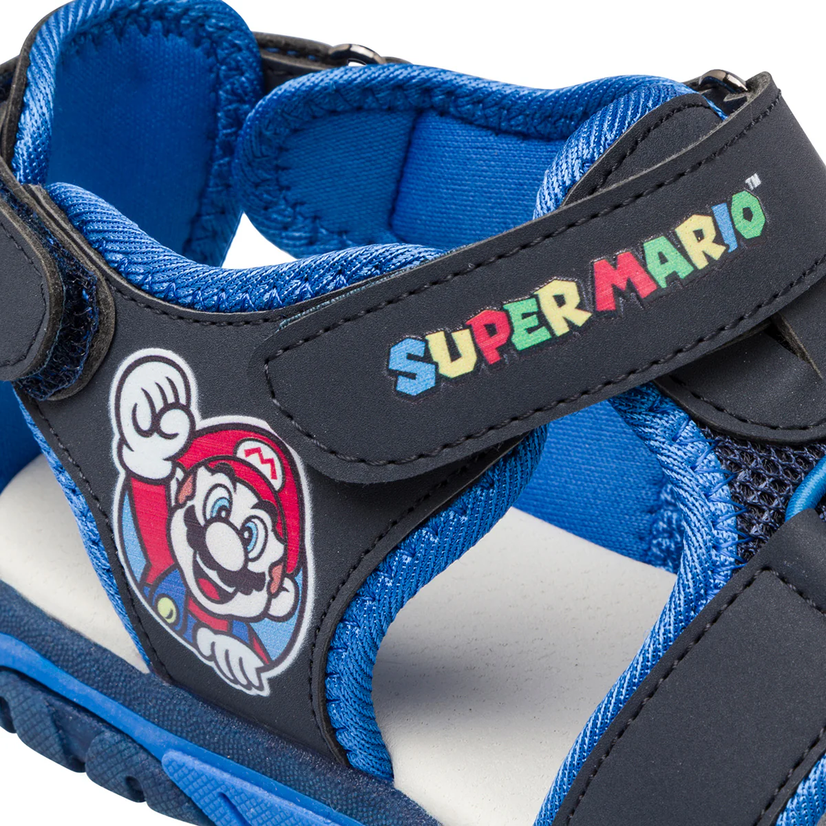 Sandali da bambino blu e azzurro con logo Super Mario - Image 7