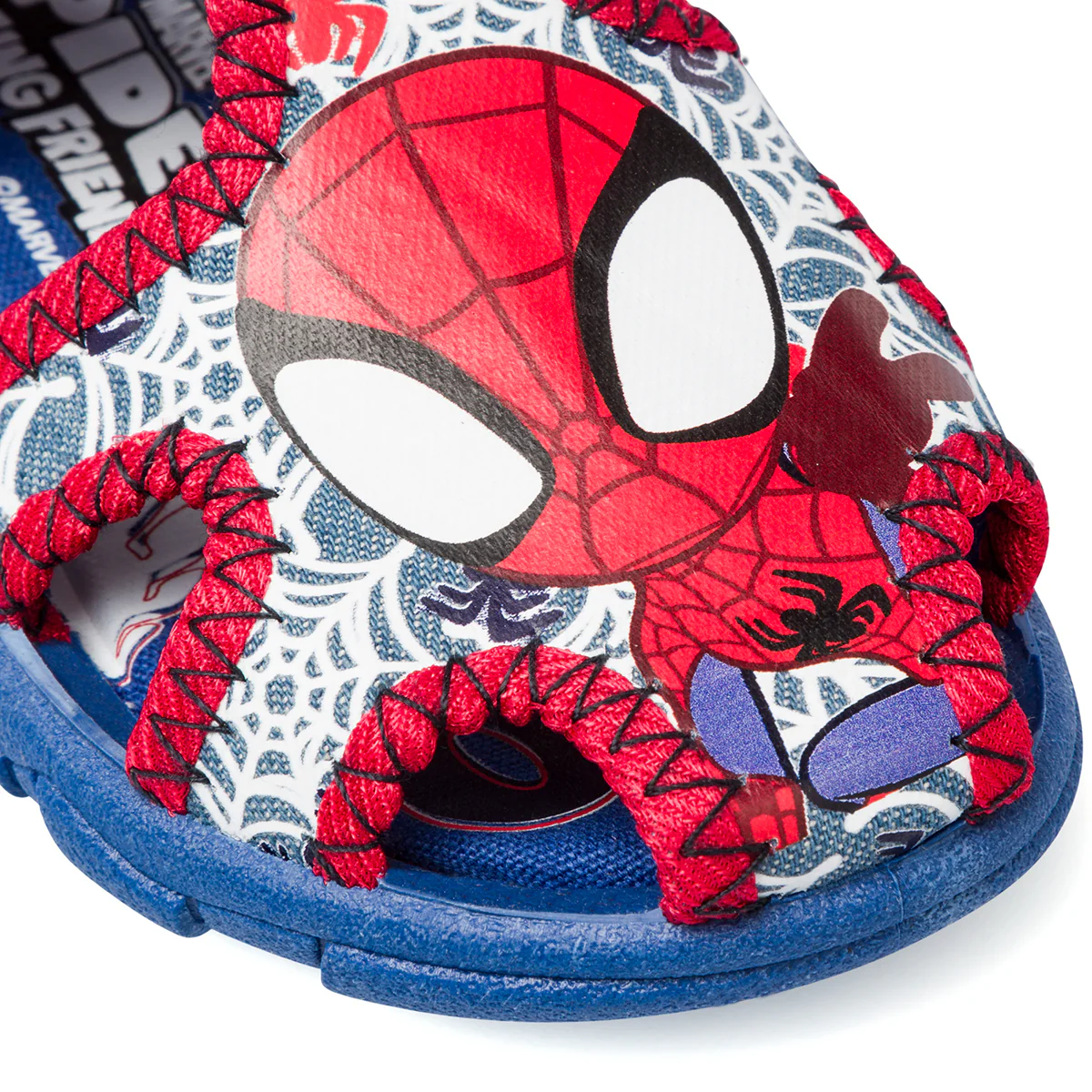 Sandali da bambino blu e rossi con stampa Spiderman - Image 6