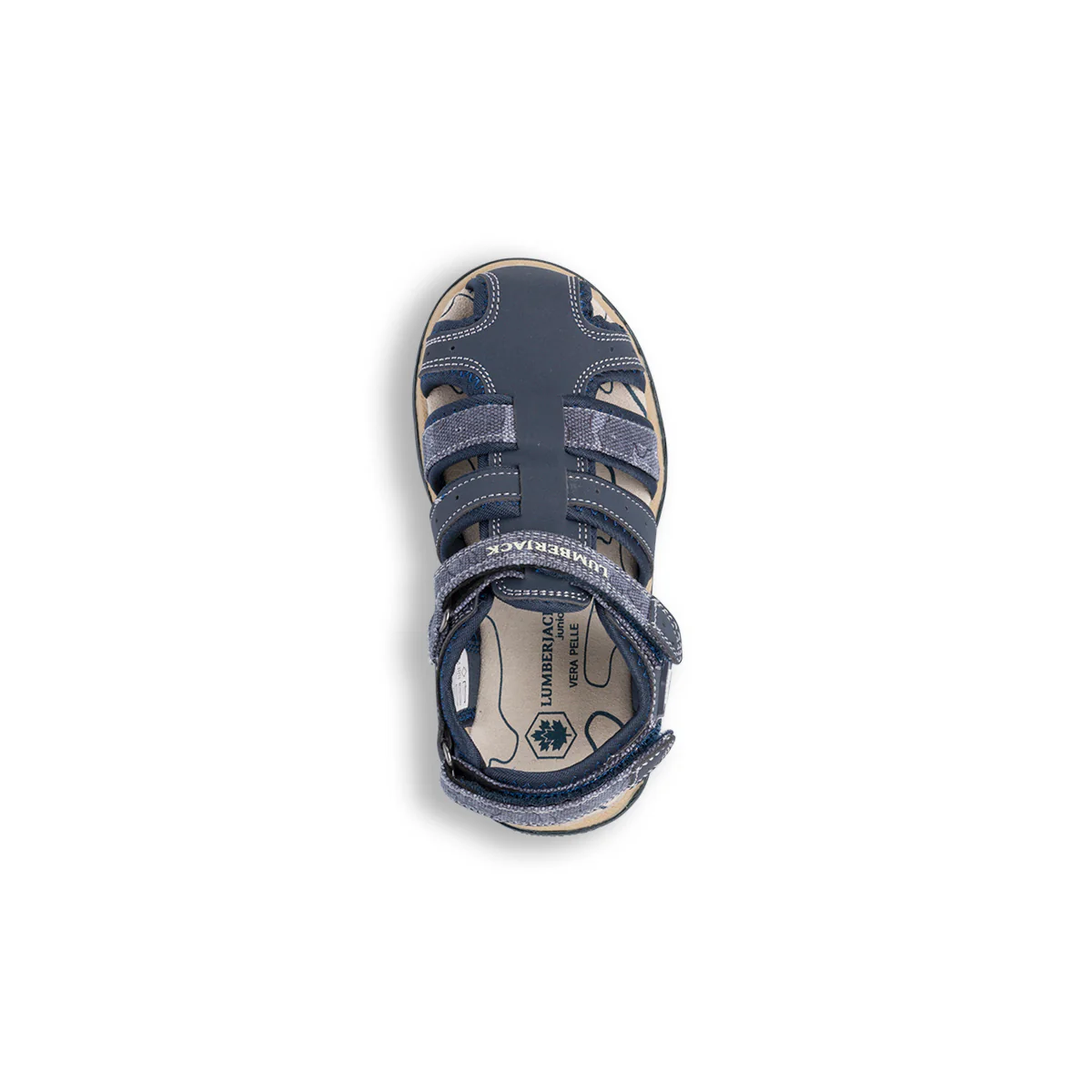 Sandali da bambino blu navy con logo Lumberjack Levi - Image 5