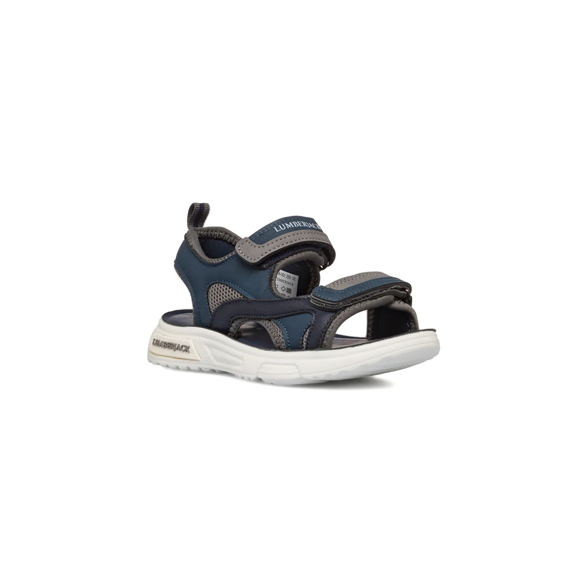 Sandali da bambino blu navy e grigio con logo Lumberjack GS Geco - Image 2