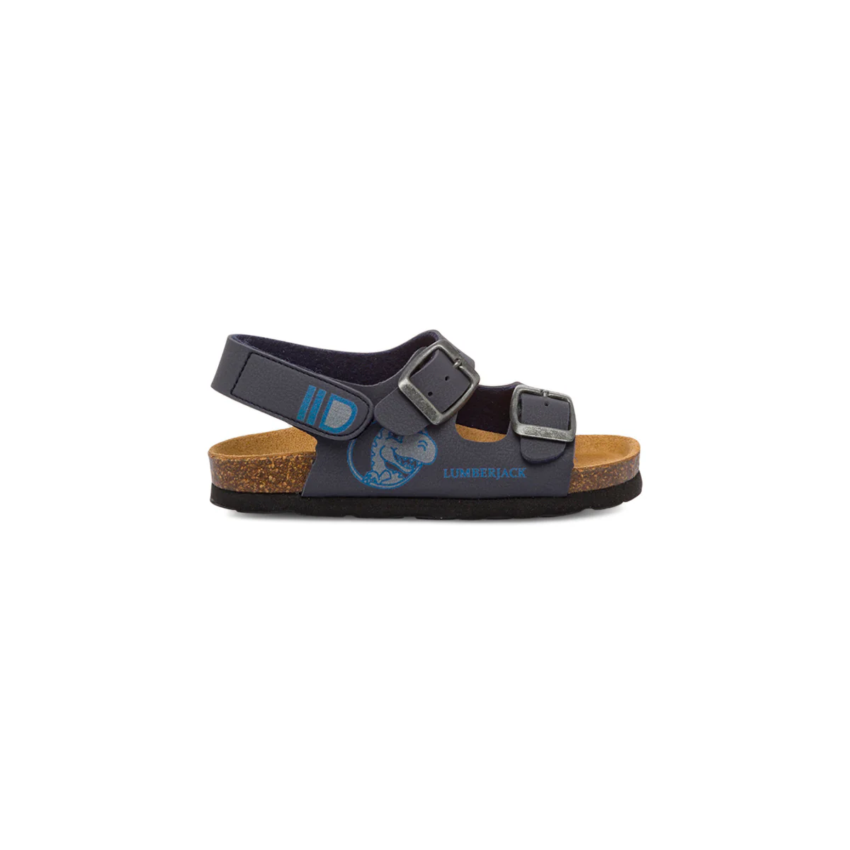 Sandali da bambino in blu con stampa laterale Lumberjack Bing
