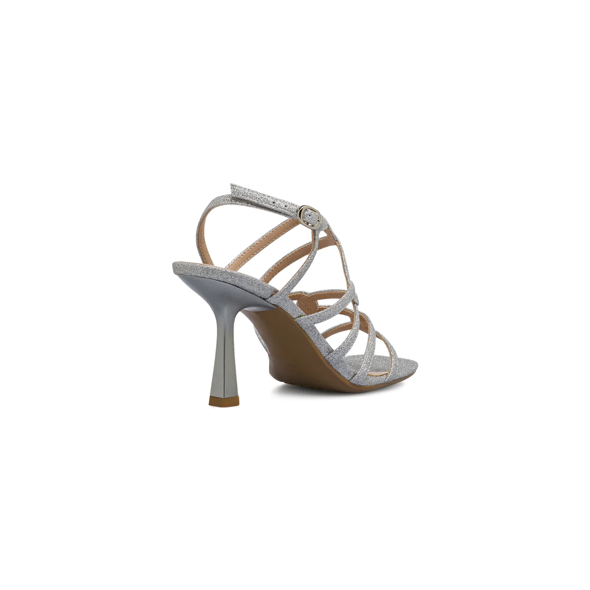 Sandali da Donna argento glitter con tacco 9 cm Swish Jeans - Image 3