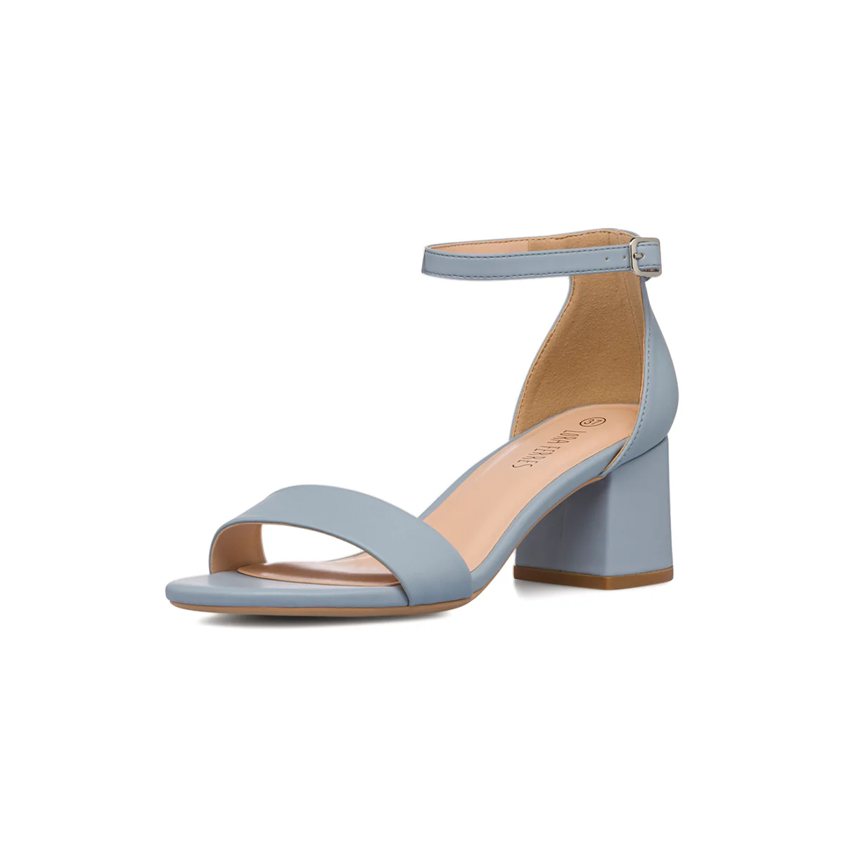 Sandali da donna azzurri con tacco a blocco 6 cm Lora Ferres - Image 2
