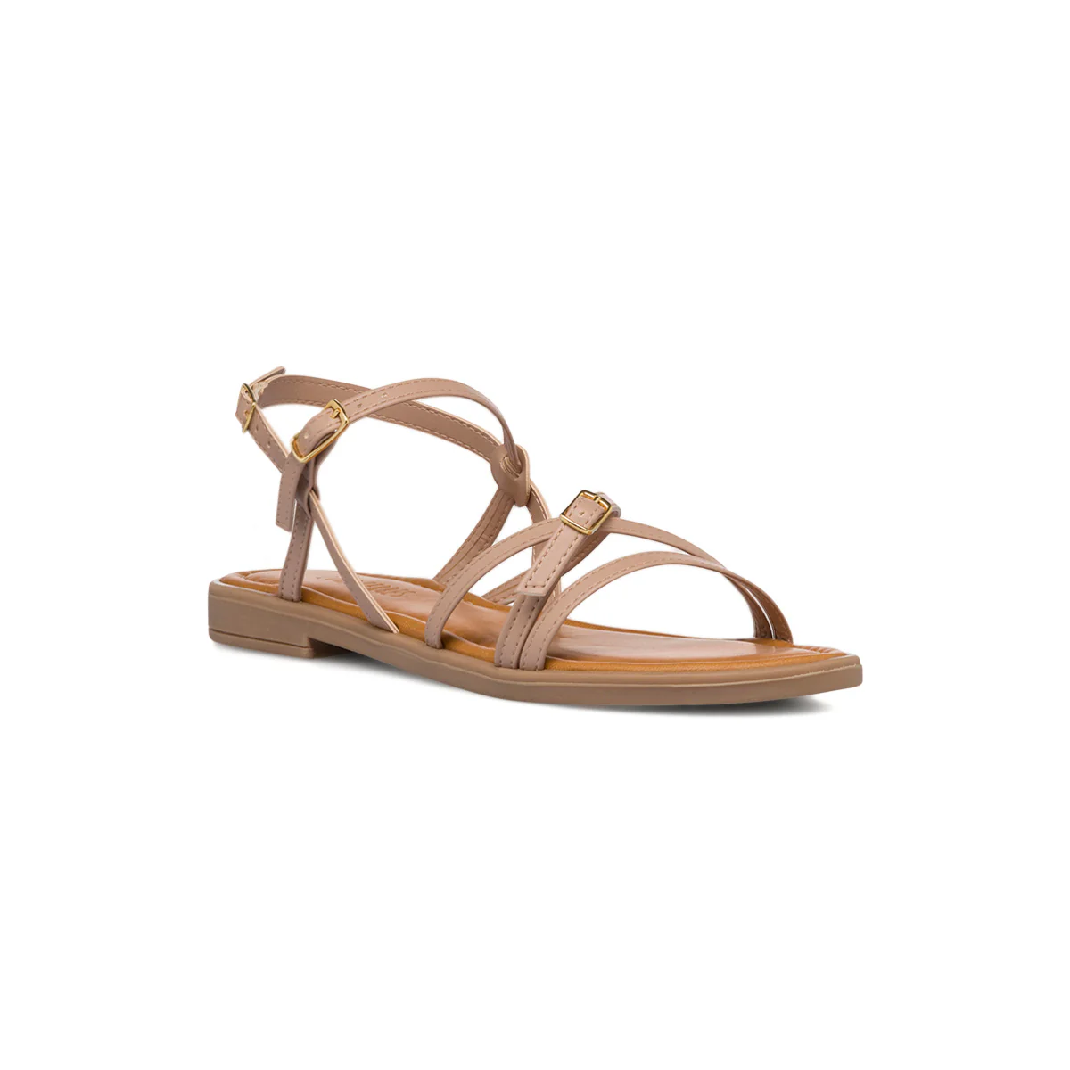Sandali da donna beige con cinturini regolabili Lora Ferres - Image 2