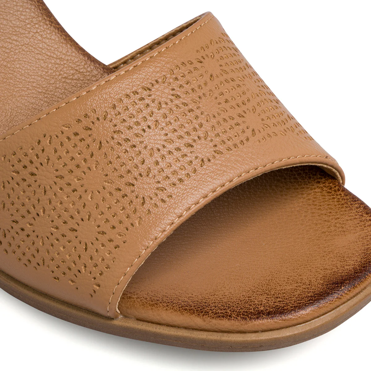 Sandali da donna beige con tacco a blocco 8 cm Lora Ferres - Image 5
