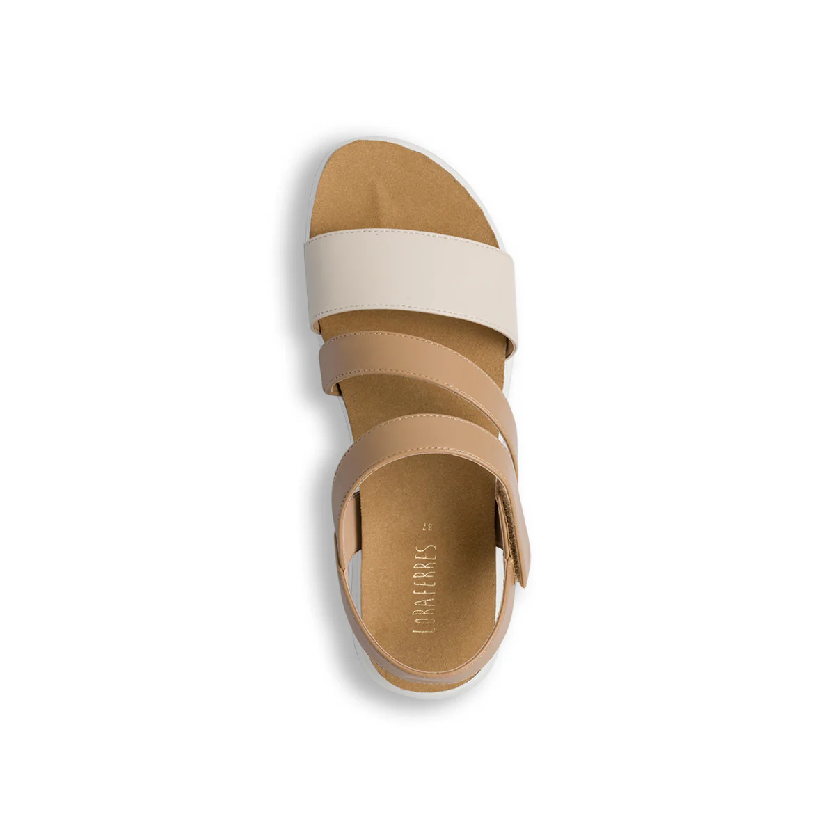 Sandali da donna beige platform Lora Ferres - Image 4