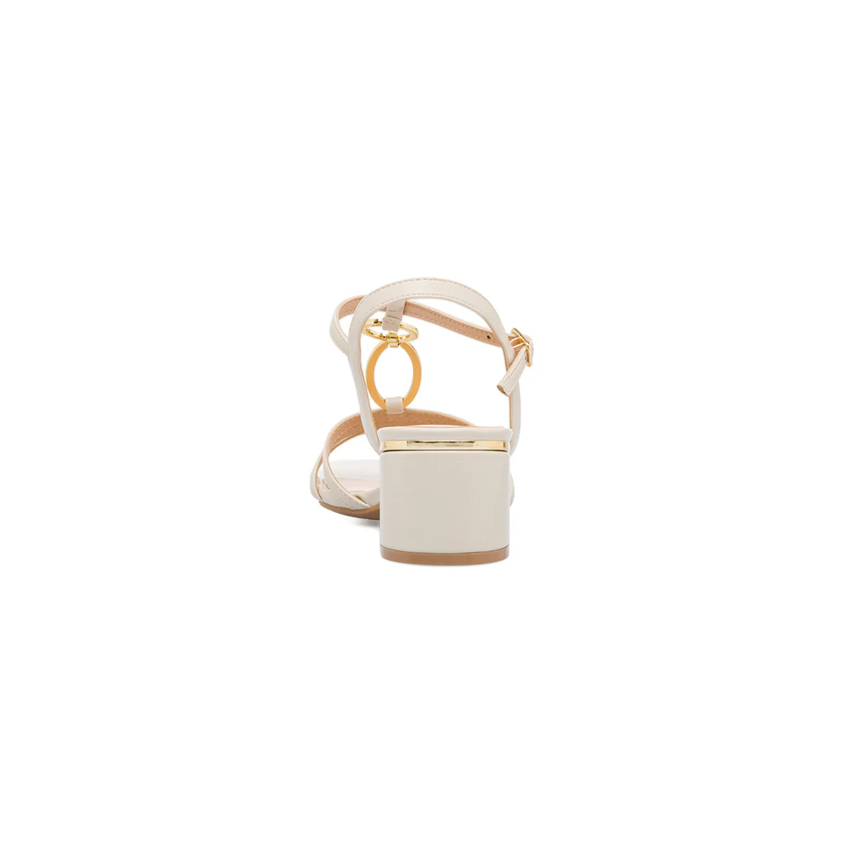 Sandali da donna bianco off-white con tacco a blocco 6 cm Lora Ferres - Image 7