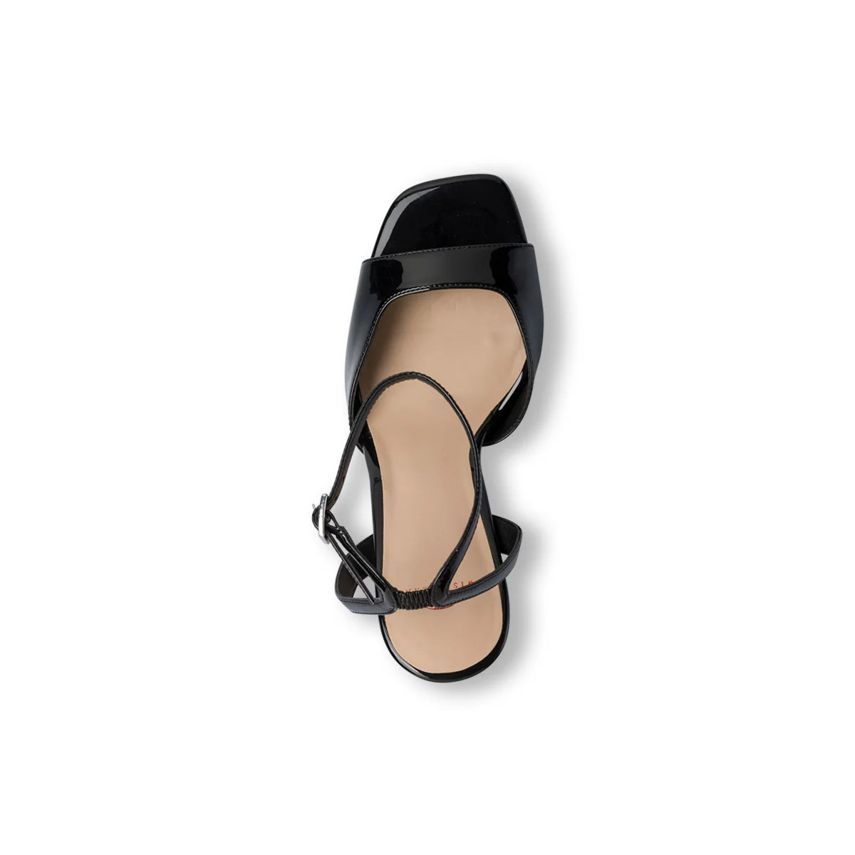Sandali da donna con tacco neri effetto lucido Swish Jeans - Image 7