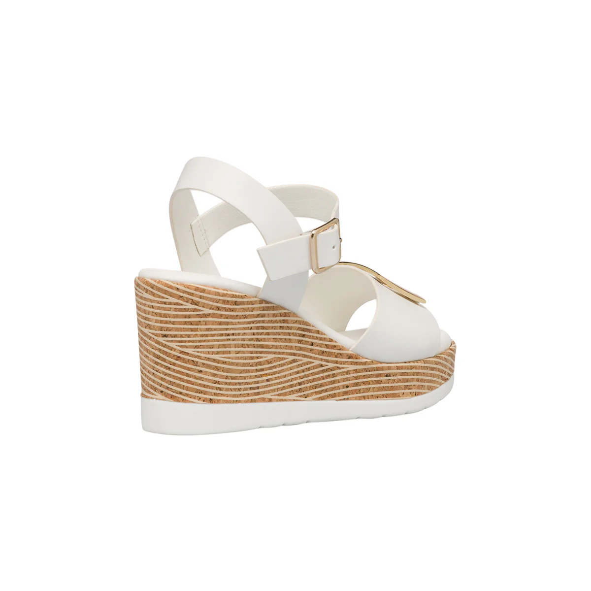 Sandali da donna con zeppa 8,5 cm bianchi Swish Jeans - Image 3