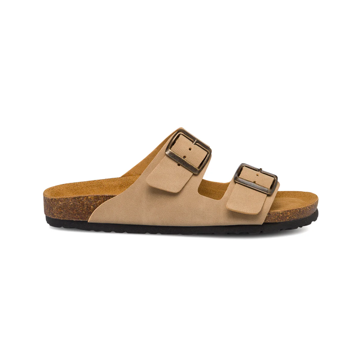 Sandali da Donna doppia Fibbia Regolabile Beige Italia Trend Sabina